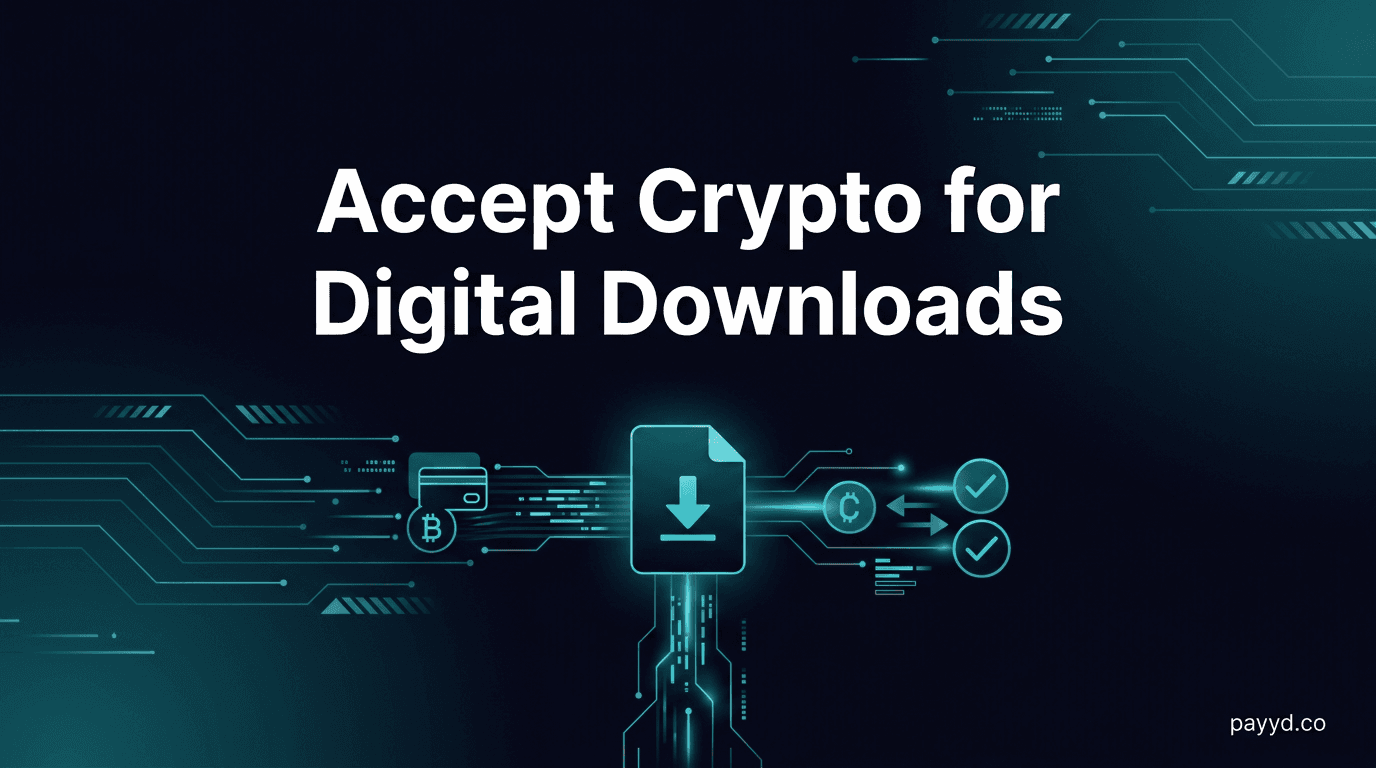 Accept Crypto for Digital Downloads — Instant Delivery, Zero Chargebacks