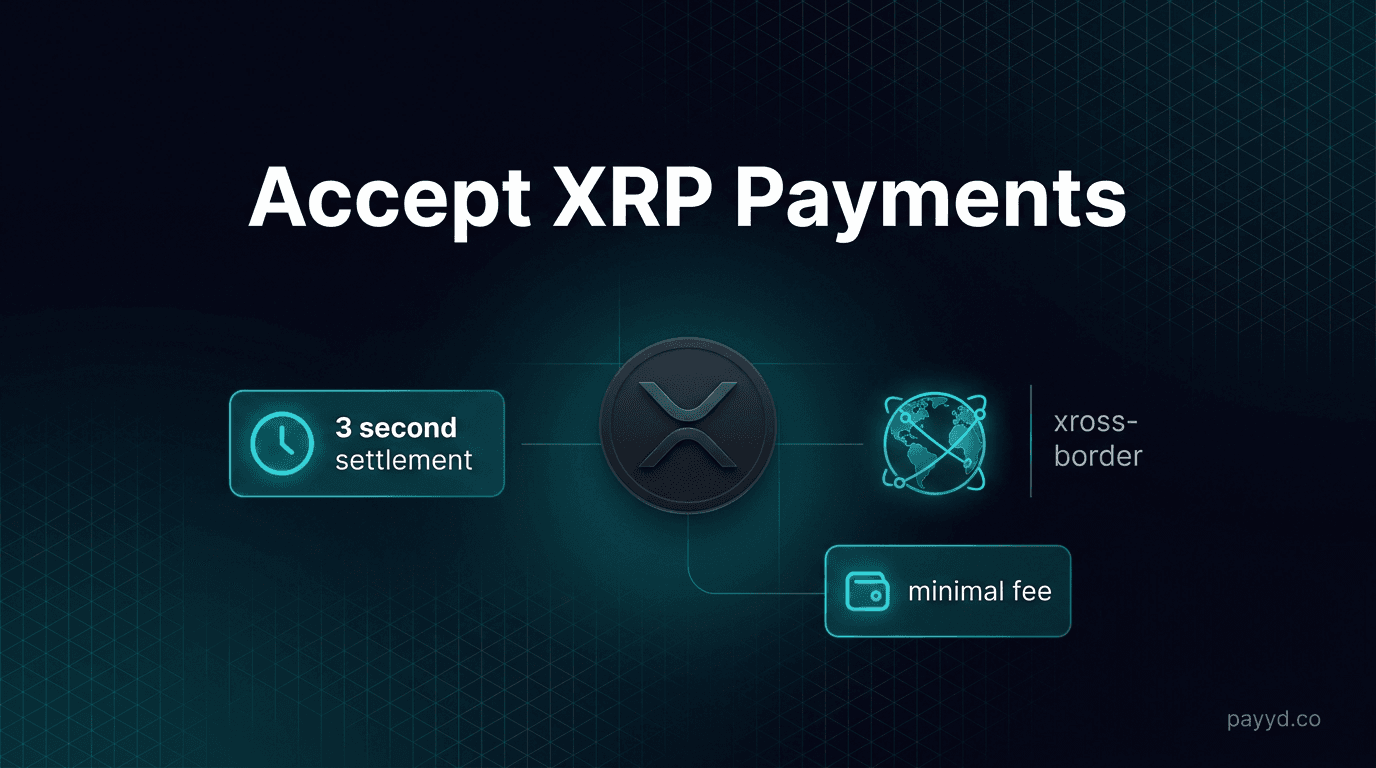 How to Accept XRP Payments — 3-Second Settlement for $0.0002