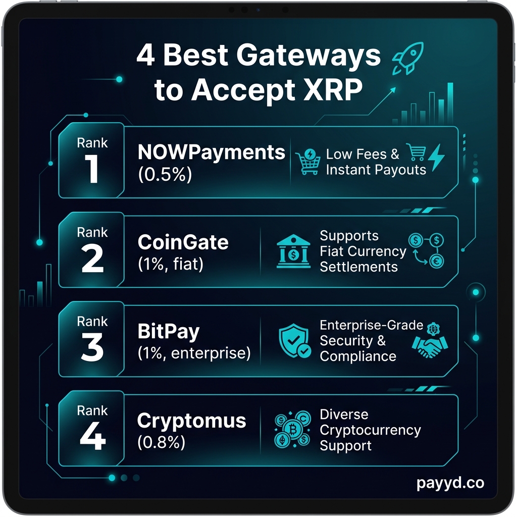4 best gateways to accept XRP payments