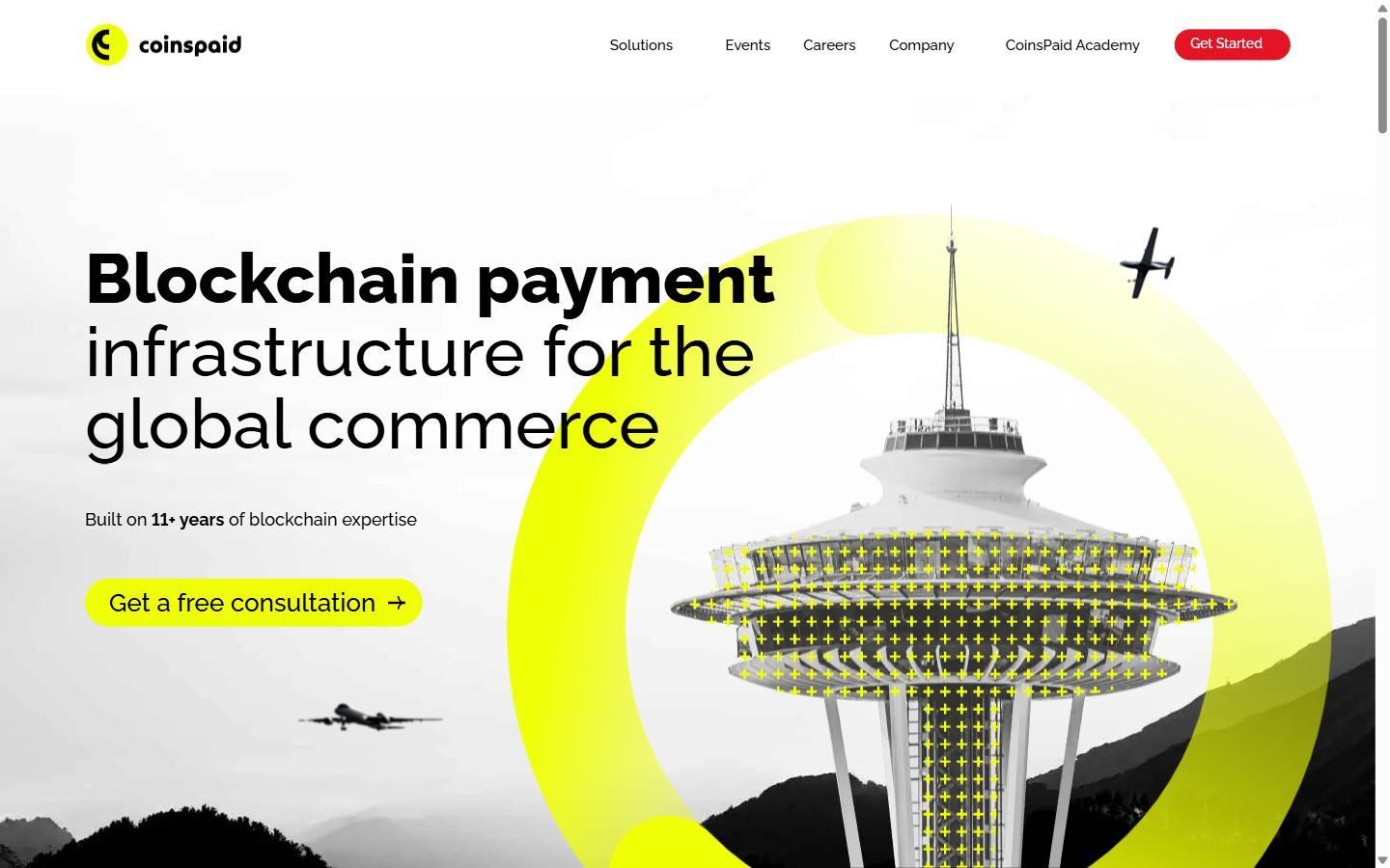 CoinsPaid homepage - enterprise crypto payment processing